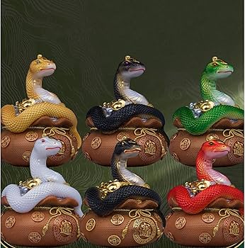 【縁起物】　蛇の置物 へび 金蛇 置物 風水 金運 蛇の置物 2025年 令和7年 干支 巳