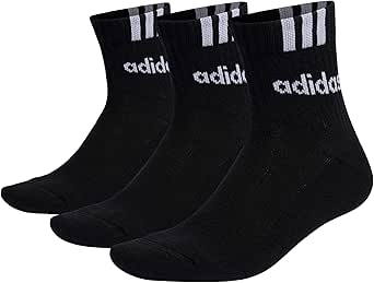 adidas Unisex adulto 3-Stripes Linear Half-Crew Cushioned Socks 3 Pairs