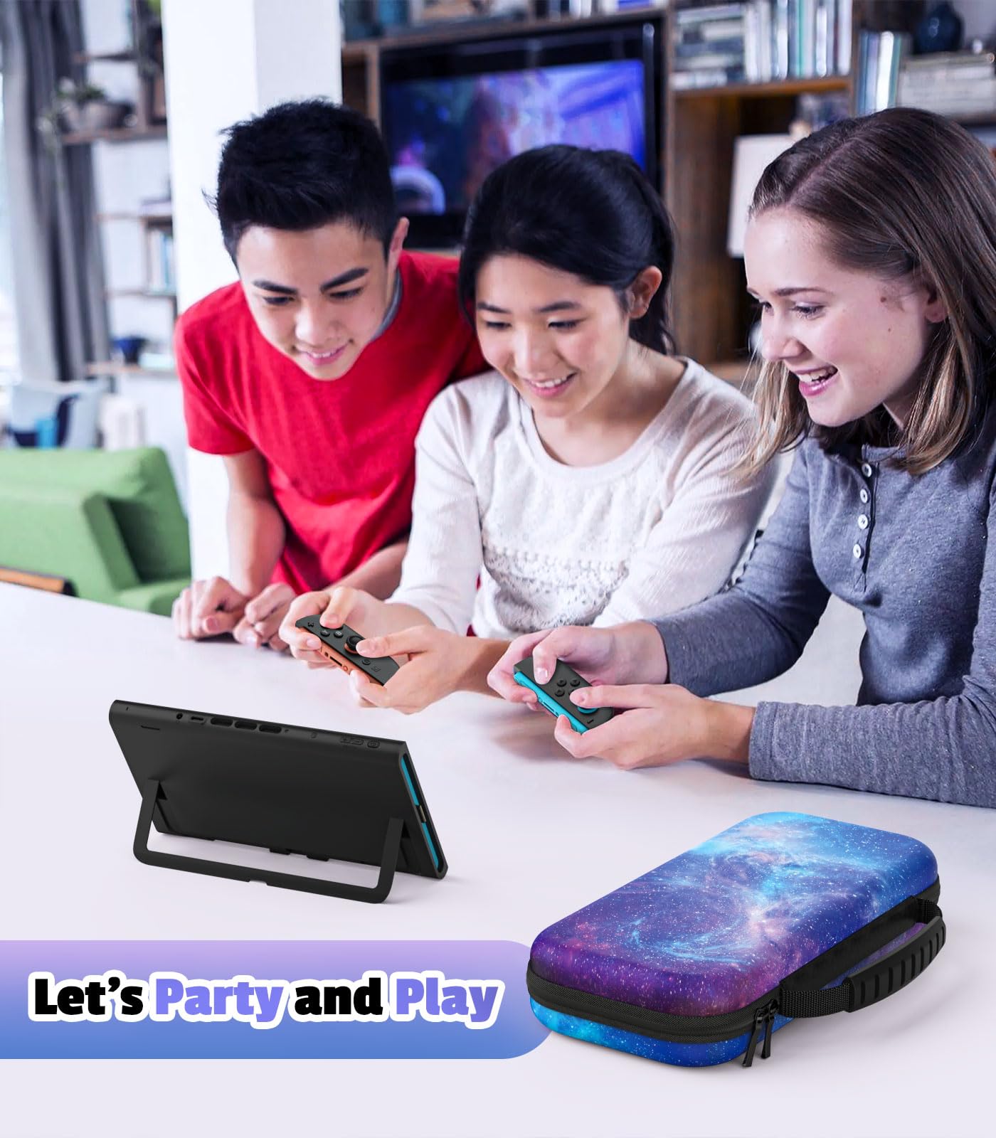 MoKo Funda para Nintendo Switch 2 2025, Funda Protectora Rígida Portátil de Viaje con para 10 Cartuchos, Estuche de Transporte para Consola Nintendo Switch 2 y Accesorios — view 9