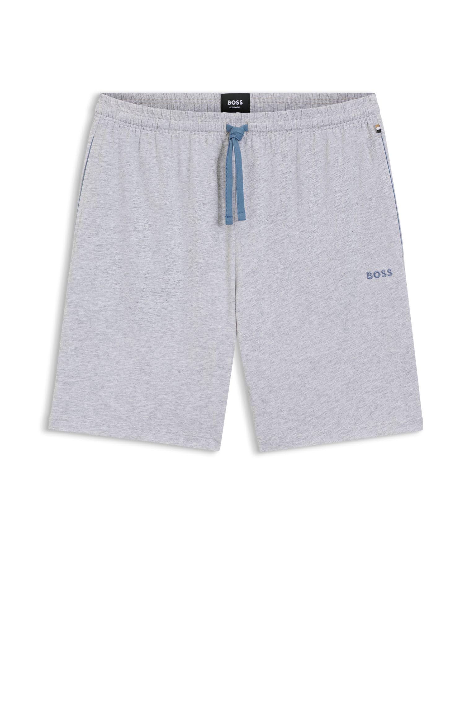 BOSS Mens Mix&Match Short CW Stretch-Cotton Shorts with Embroidered Logo
