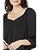 Vince Camuto 3/4 Sleeve Ruch Shoulder V-Neck Rumple - #3 of 4