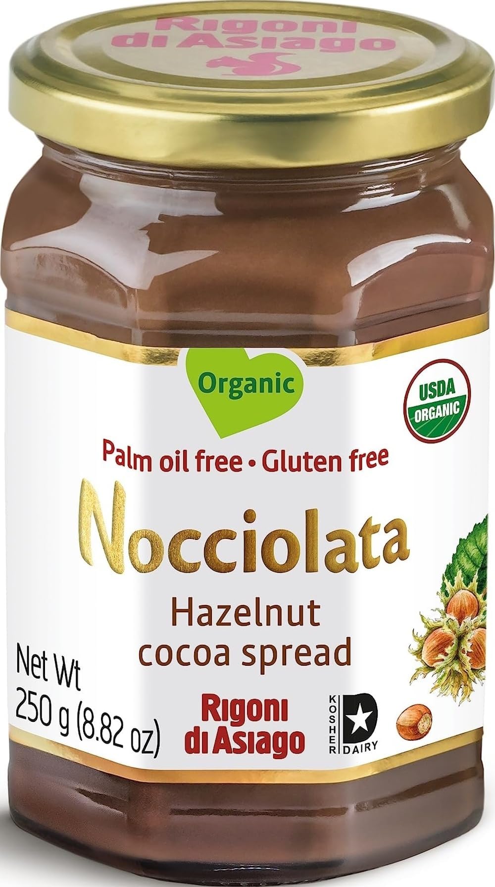 Nocciolata Organic Classic Hazelnut Spread, 8.82 Ounce