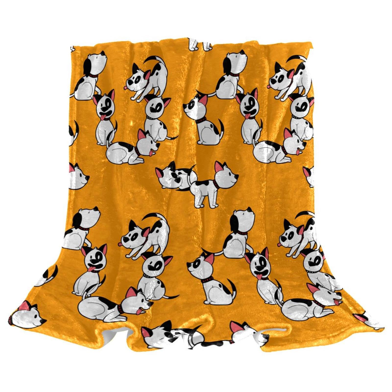 Couverture polaire chiot mignon plaid microfibre doux contre le froid
