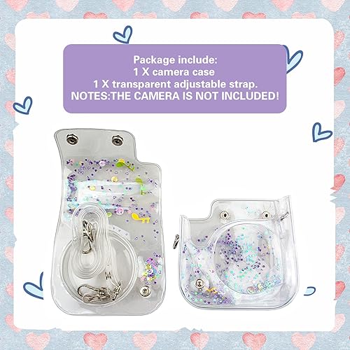 Miniatura 7 de Mini11 Case, Clear Case for Instant Mini 1211988+40 Instant Camera Dry Flower PVC Case Cover