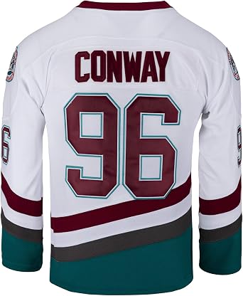 Mens Ducks Movie Shirts Ice Hockey Jersey