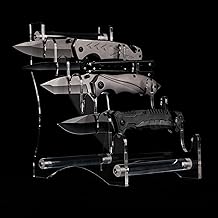 Dagger Stand Knife Display Stand Holds 6 Knives,Acrylic Tabletop Knife Holder for Dagger,EDC,Knife Organizer