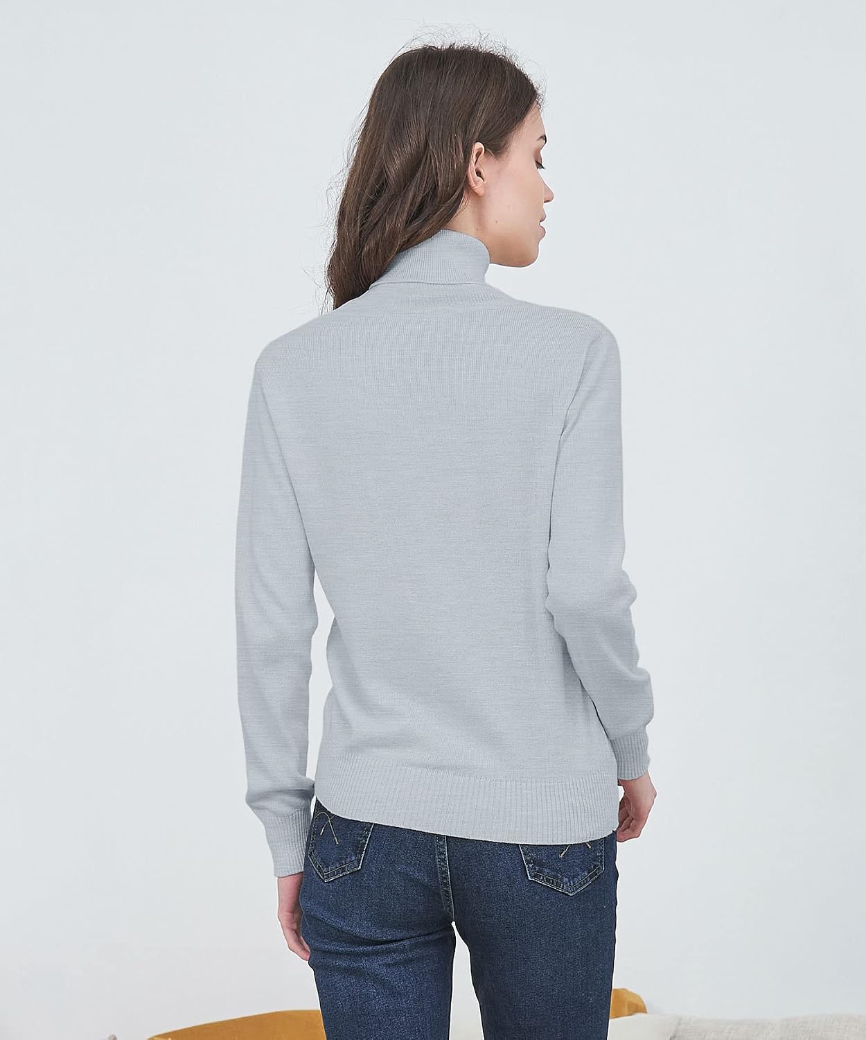 LATUD Womens' Turtleneck Knit Sweater