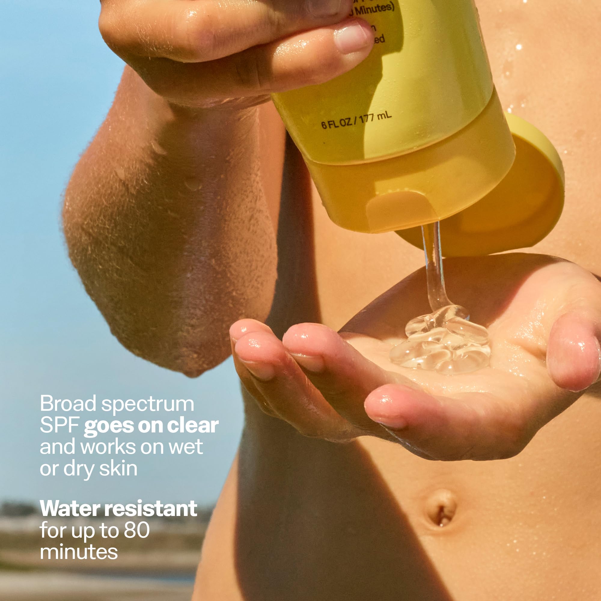 Sun Bum Lotion solaire transparente SPF 50 pour enfants | Application humide ou sèche | Conforme à la loi Hawaï 104 Reef (sans octinoxate et oxybenzone), écran solaire UVA/UVB à large spectre | 170 g