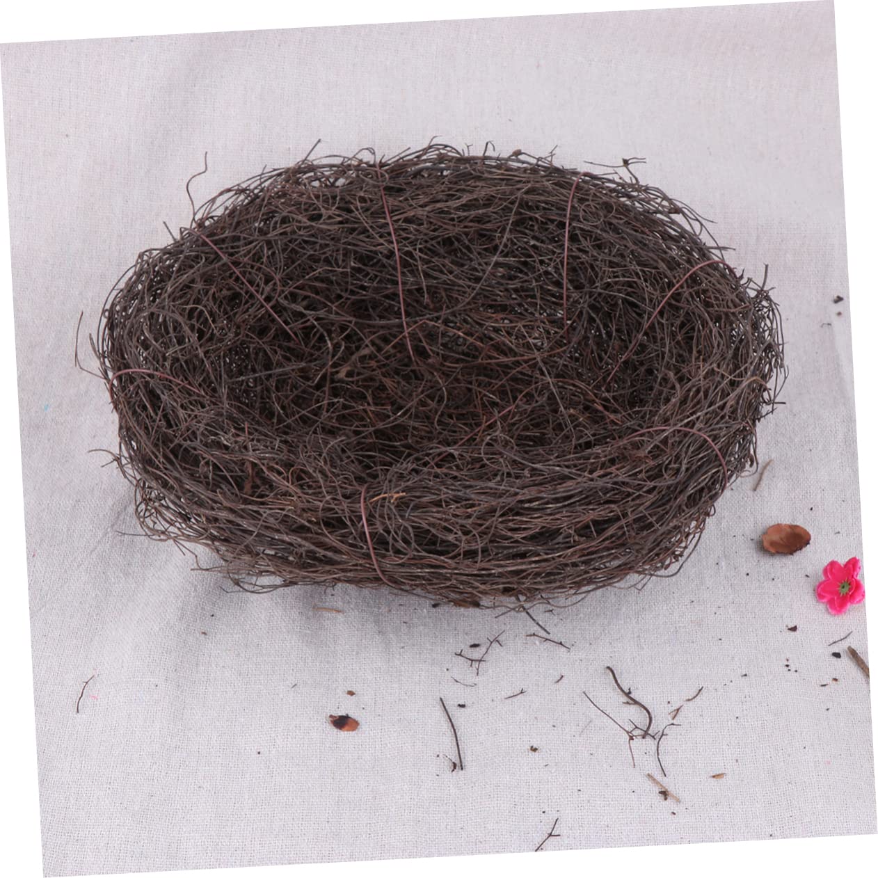 DOITOOL 3 Piezas casa de pájaros Naturales Cama Nido de cría de pájaros decoración Accesorios para jaulas Cama para Loros Invierno Decorar Canario Aves el Nido del pájaro De Madera