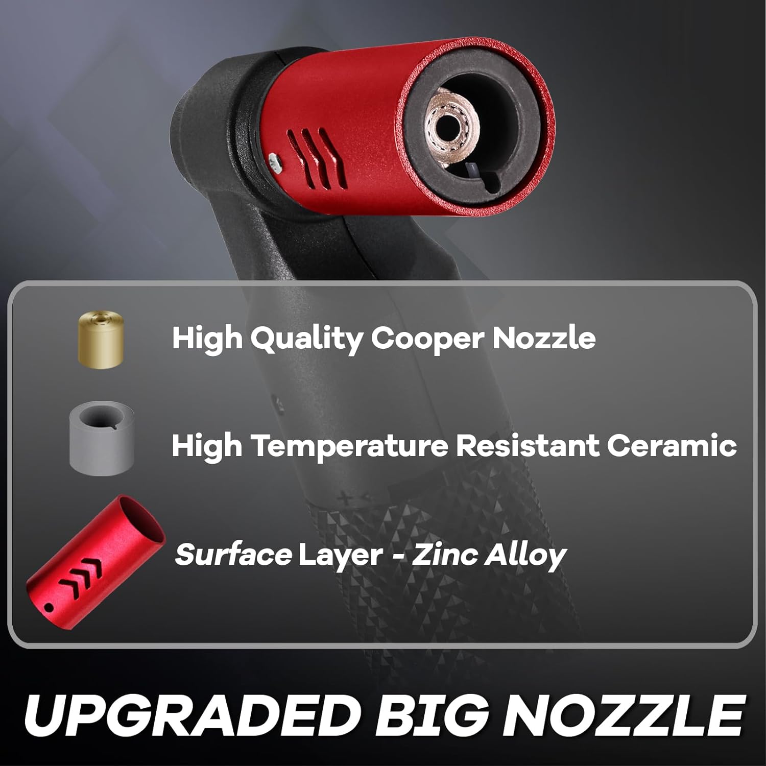 Luxgaze 4 Pack Butane Torch Lighters Refillable Jet Flame Portable Butane Torch Mini Refillable Windproof Lighters for Camping Baking Culinary Soldering Cooking Welding BBQ Grill(Gas not Included)