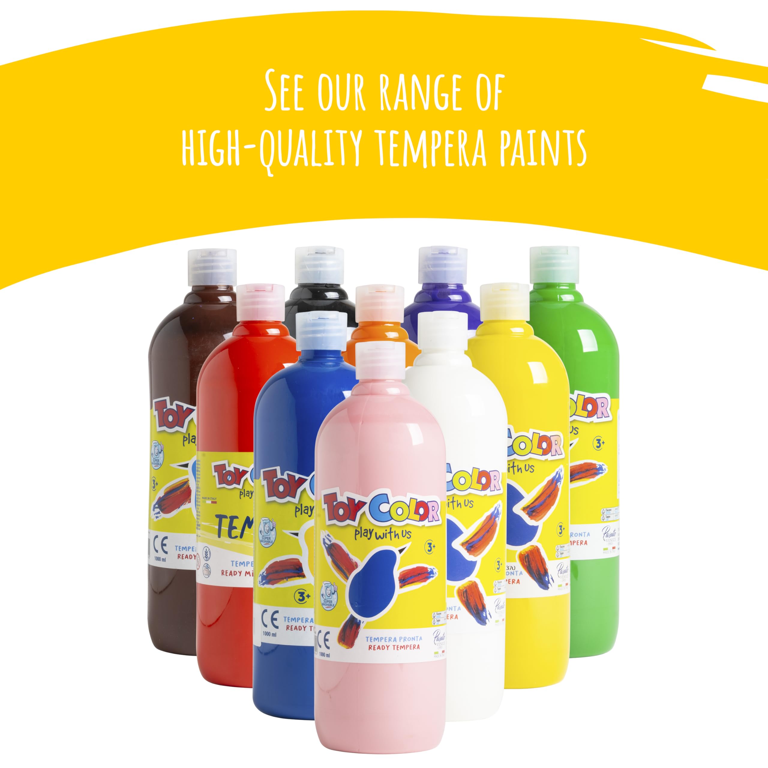 TOY COLOR TEMPERA PRONTA ML.1000 ROSA