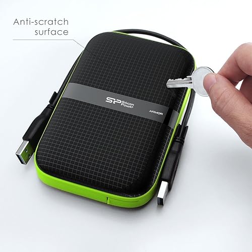 Miniatura 4 de Silicon Power 4TB Rugged Armor A60 - Disco duro externo USB 3.0 de 2.5 pulgadas a prueba de golpes y resistente al agua para PC, Mac, Xbox One, Xbox
