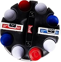 Vista 4 de Bicycle Carousel Poker Texas Hold Em Set, 200 fichas de póquer de 0.07 oz y 2 barajas de cartas Bicycle de Texas, perfecto para Texas Hold Em