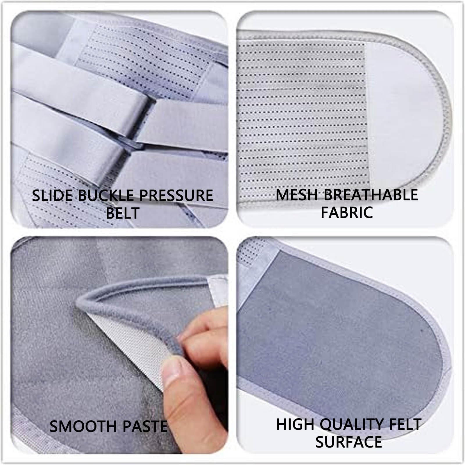 4 supporti for cartilagine ABS, bende elastiche multiple, 3 tipi di guarnizioni sostituibili, tutore lombare in tessuto a rete traspirante L,Cintura di sostegno lombare(L)
