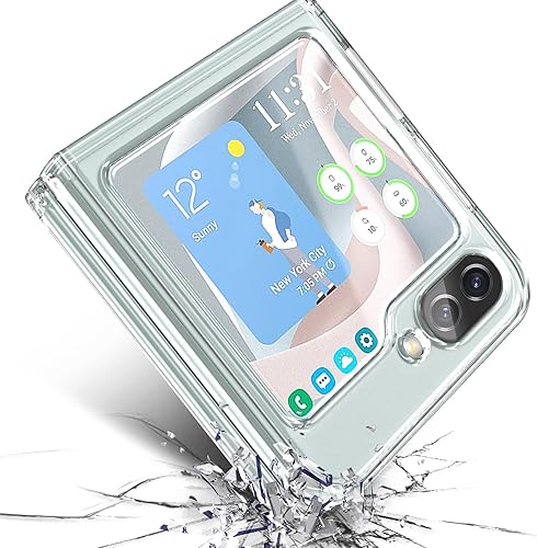 Miniatura 5 de NGB Supremacy Funda para Samsung Galaxy Z Flip 5 (5G 2023) con protector de pantalla de vidrio templado, protector de lente de cámara, cordón de