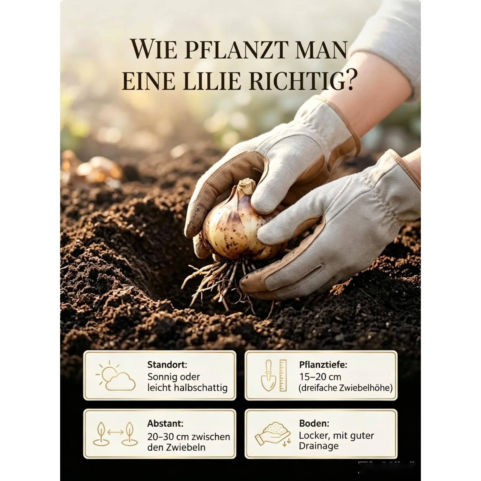 Einzigartige Exklusive Lilienzwiebeln| Frostresistent, Pflegeleicht, Für Alle Arten von Gärten-10 Wurzeln-I