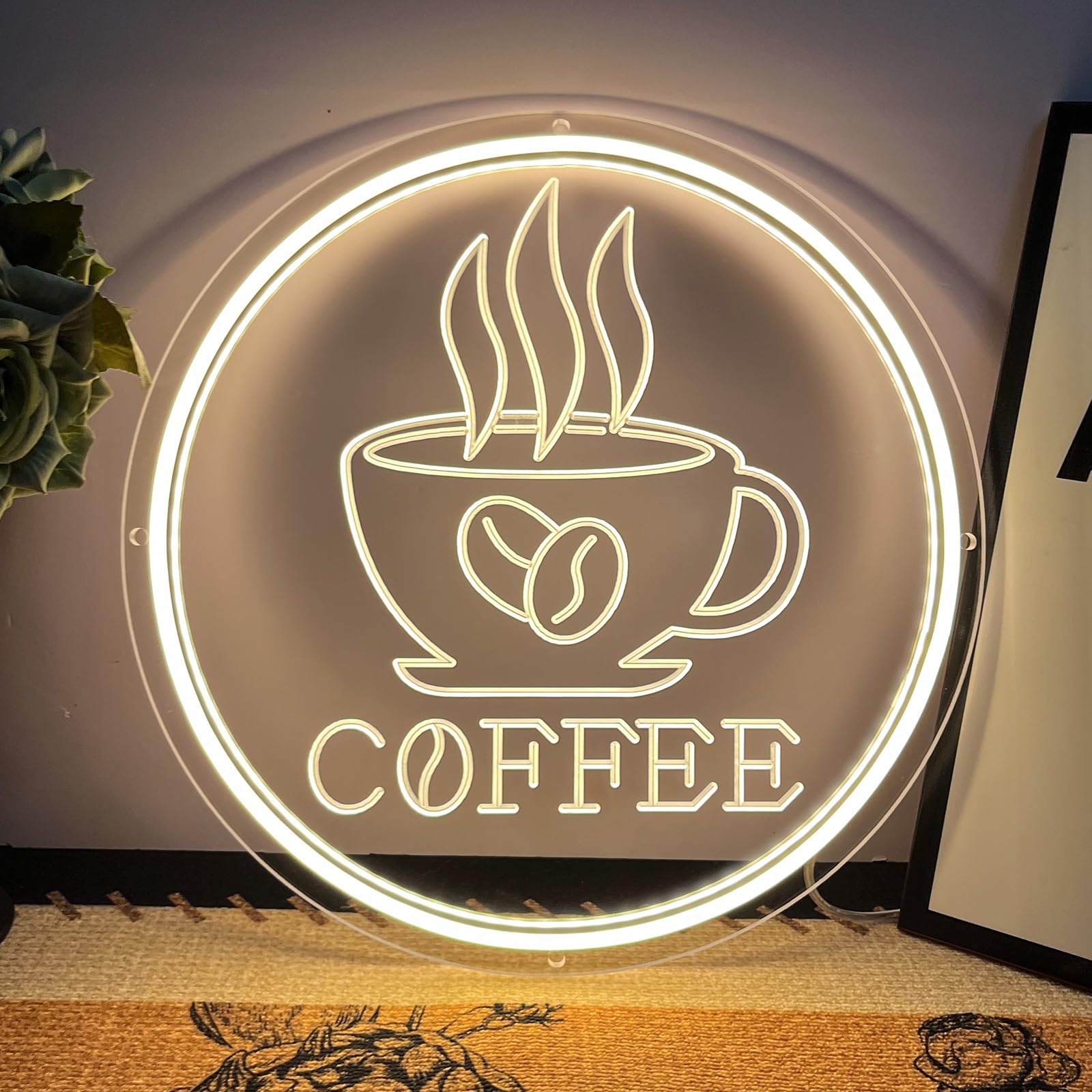 Coffee Bar Neon Sign, Coffee Signs, 3D Carved LED Neon Light Signs for Wall Decor Window Station Kitchen Beer Bar Shop Club Restaurant Kitchen Hotel Gift