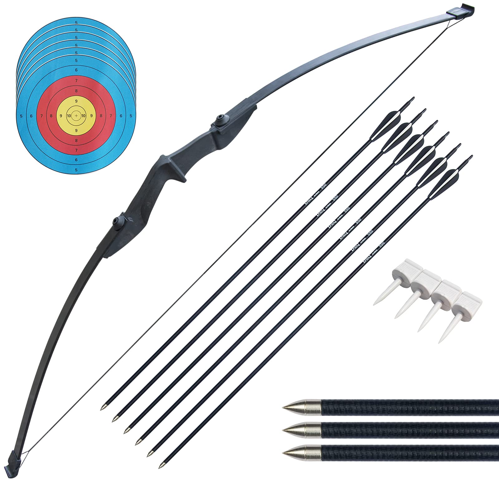Buy Archery Recurve Bow and Arrows Set for Adults 30 40LBS Takedown