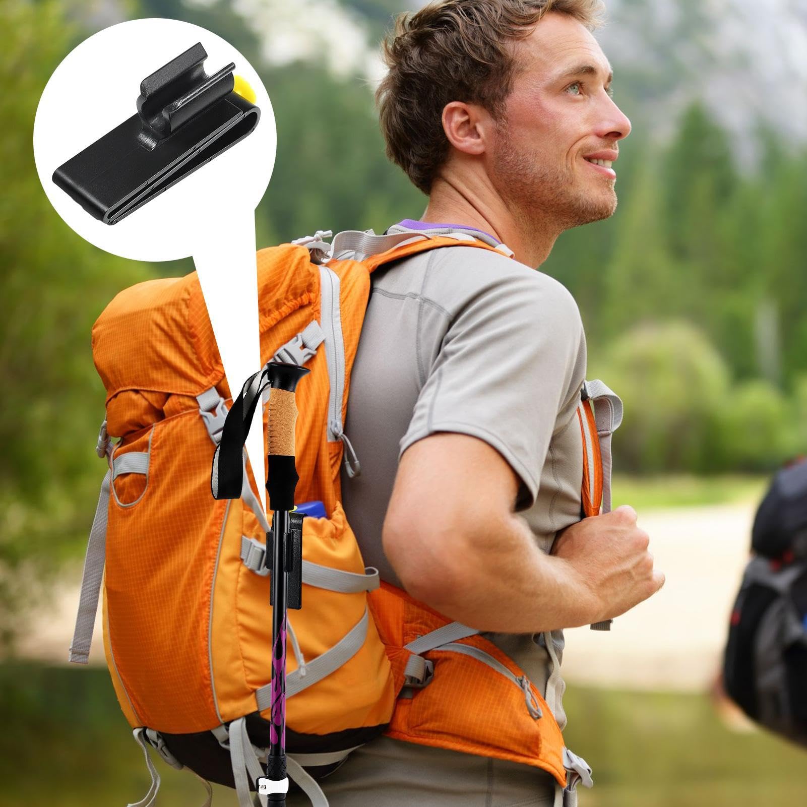 Generico Clip per Borsa da Golf - Porta Clip per Putter 10,01x4,09x3 cm, Materiale ABS Resistente alle intemperie | Morsetto per Putter Compatto per Manico 'Ombrello Bastone per Selfie per