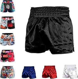ROAR-INT Kid's Muay Thai Shorts Martial Arts MMA Kickboxing Shorts for Boys Girls Boxing Trunks Shorts