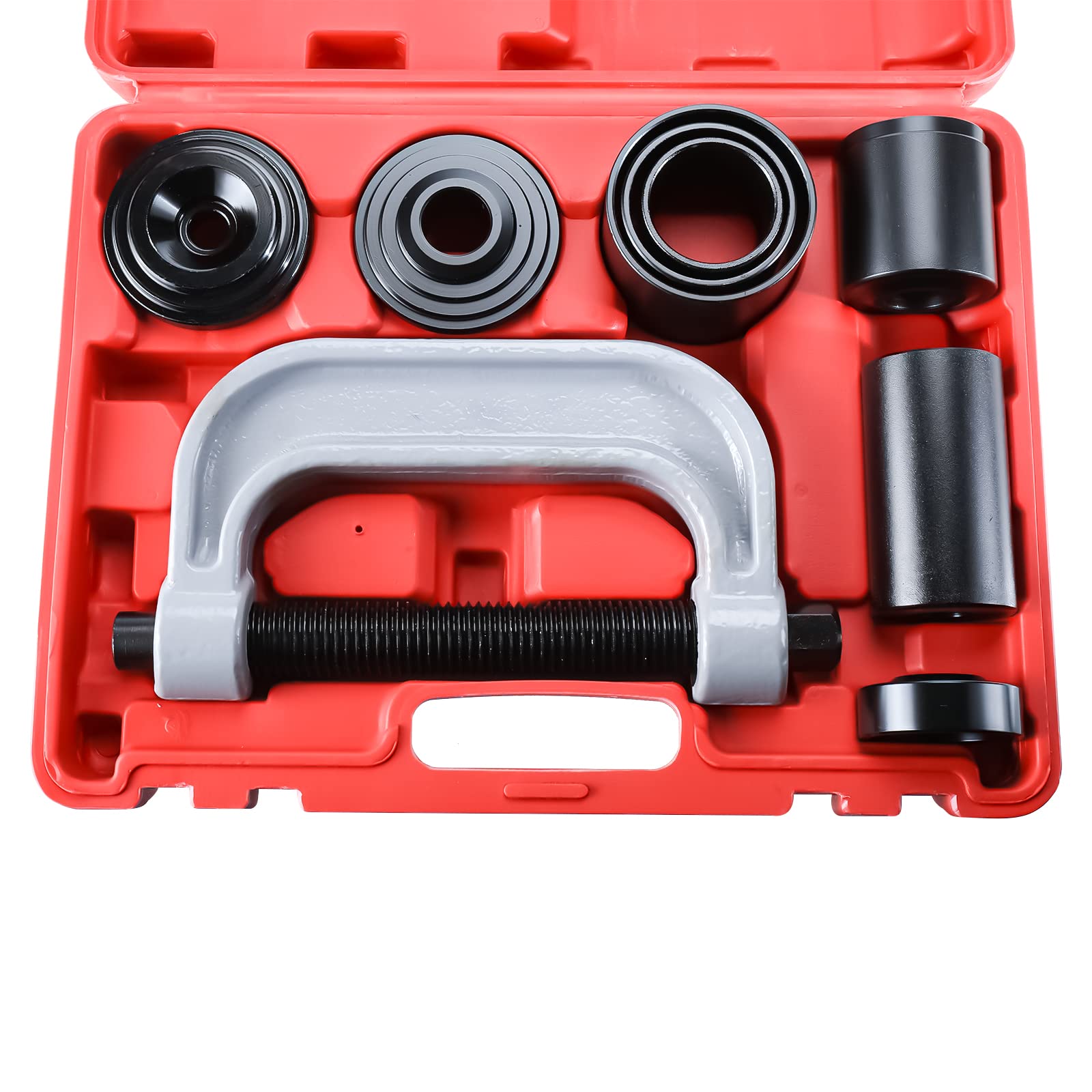 BTSHUB Ball Joint Press and U Joint Removal Tool Kit with 4x4 Adapters for Most 2WD and 4WD Cars and Light Trucks
