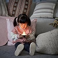 Vista 9 de Owlpack Puff Lámpara de mesa LED recargable inalámbrica con atenuador ajustable, color marrón oliva