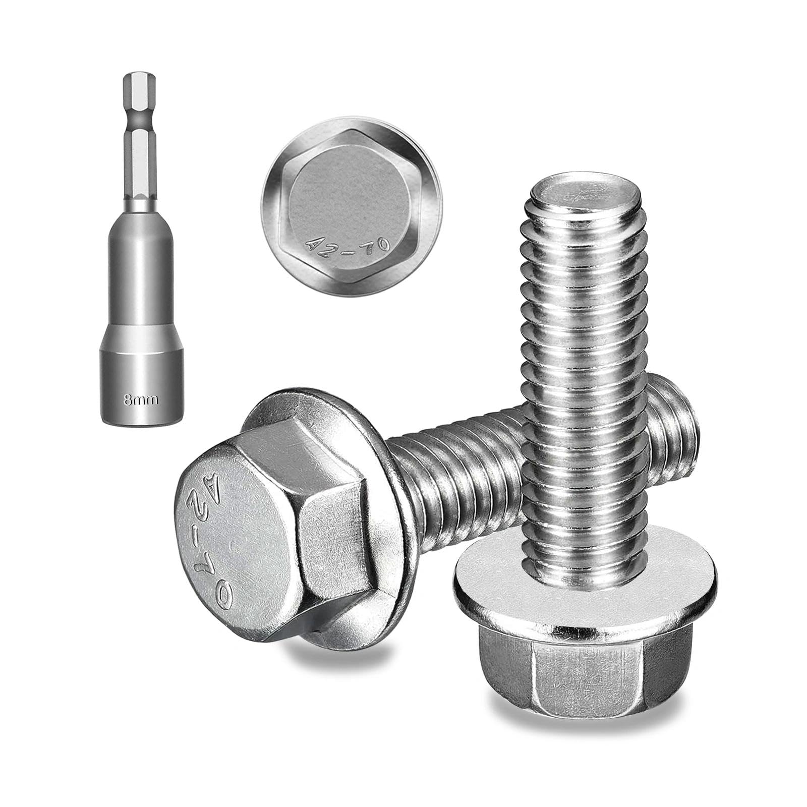 Ezitruz 30Stk Flanschschraube Sechskantschraube M5x20mm Bundschraube DIN 6921 Edelstahl A2 V2A Schrauben Mit Flansch Für Möbeln, Bauwesen, Ingenieurwesen