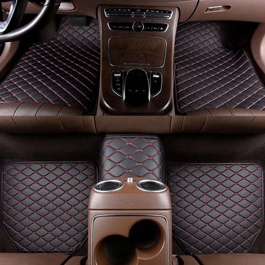 NIKTVEZ Car Mats, for Citroen C3/C3 Aircross/C3 Picasso/AirCross/C3 Non-Slip Floor Mat Heavy Duty Car Floor Mat for Cars Water Proof & Easy To Clean,C