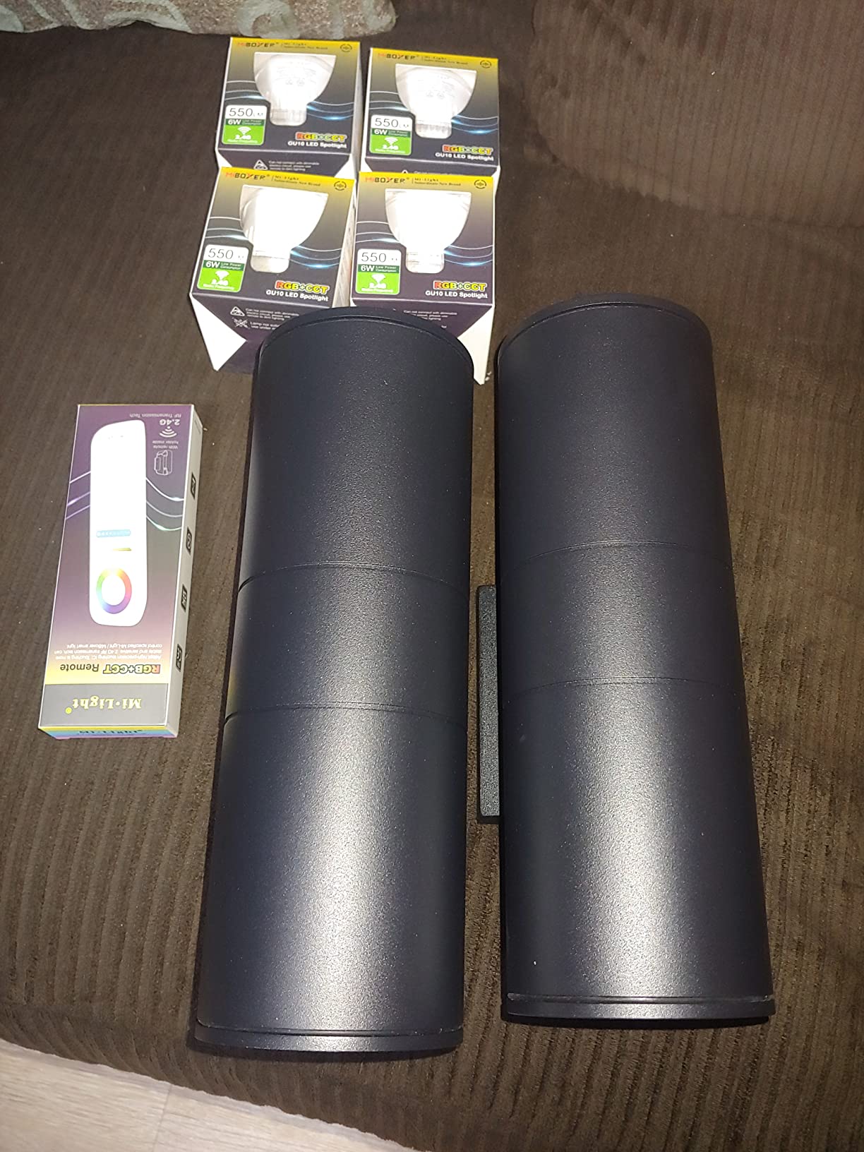 27/mo Finance Exterior Double Up Down Outdoor Wall Lights,Mi.Light Remote Control RGB Color