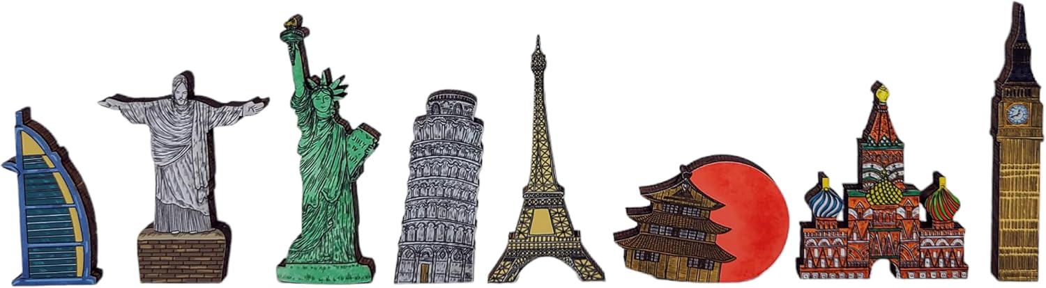 Wooden Puzzle for Adults - Made in The USA by FoxSmartBox - 210 Puzzle Pieces +12 Pieces - Peace on Earth