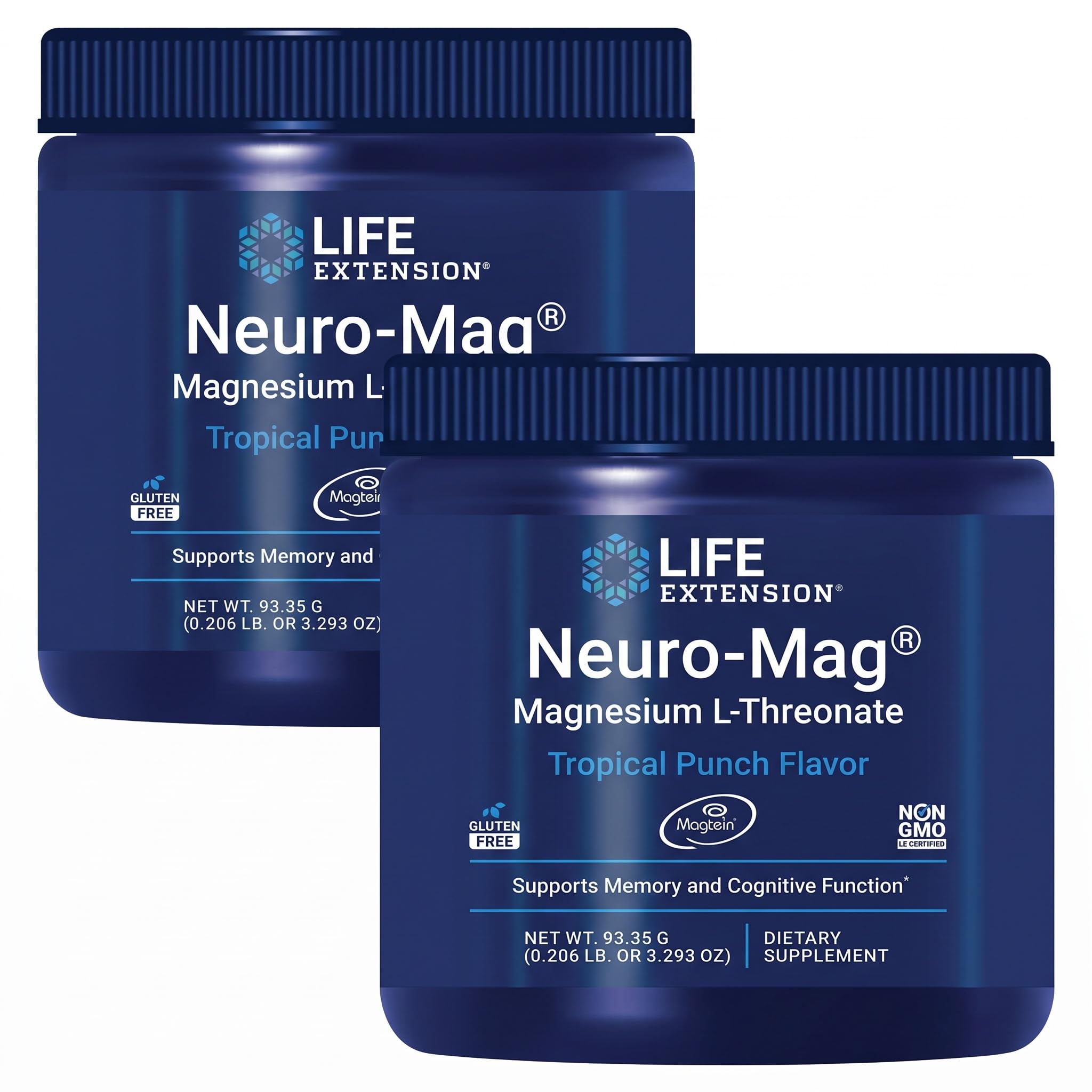 Life Extension Neuro-Mag Magnesium L-Threonate, Tropical Punch, 93.35 Grams — Amazon image 11