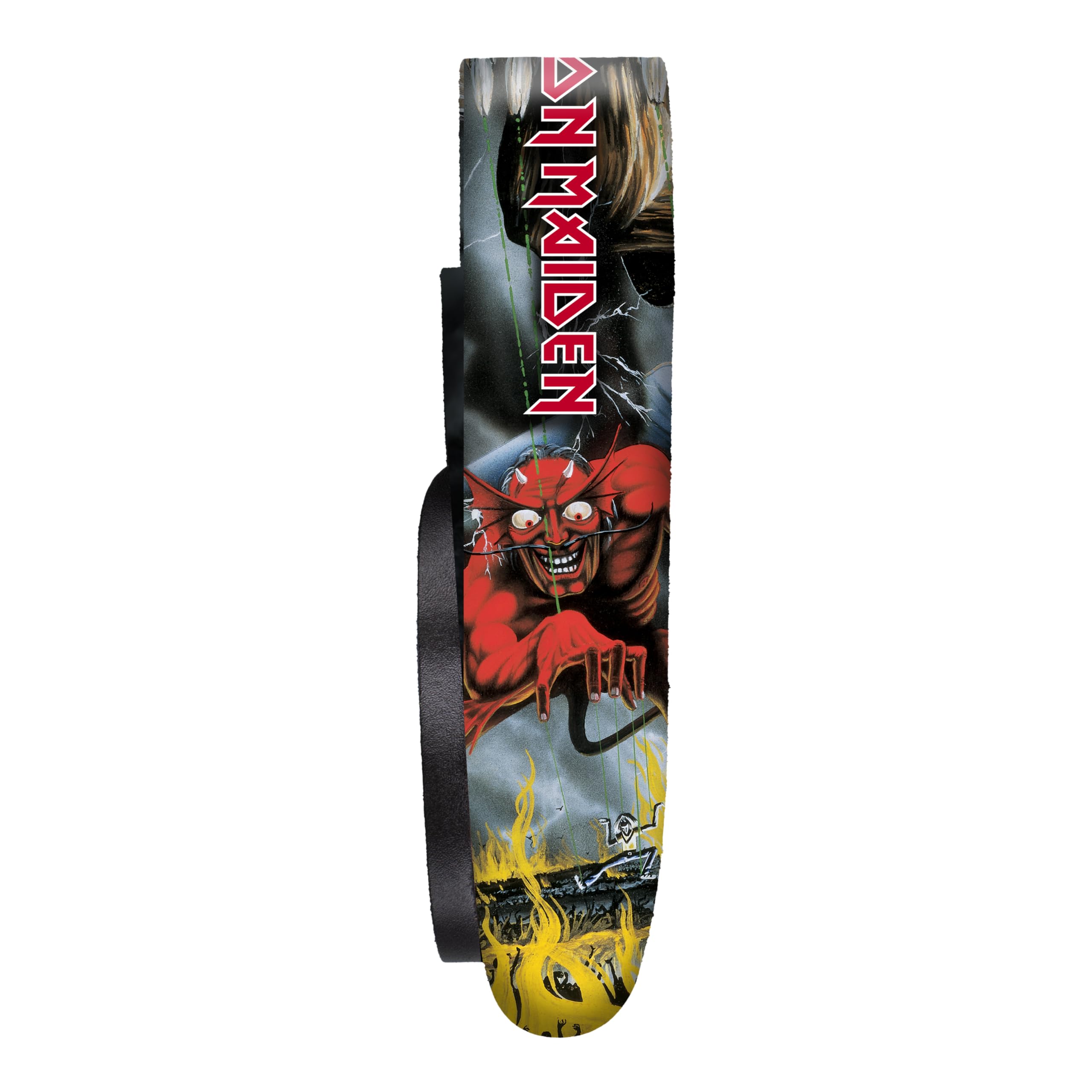 Perri's Leathers Ltd. – Iron Maiden – Direct to Leather Guitar Strap – Official Licensed Product – Adjustable Length – For Electric, Acoustic, and Bass Guitars – Made in Canada