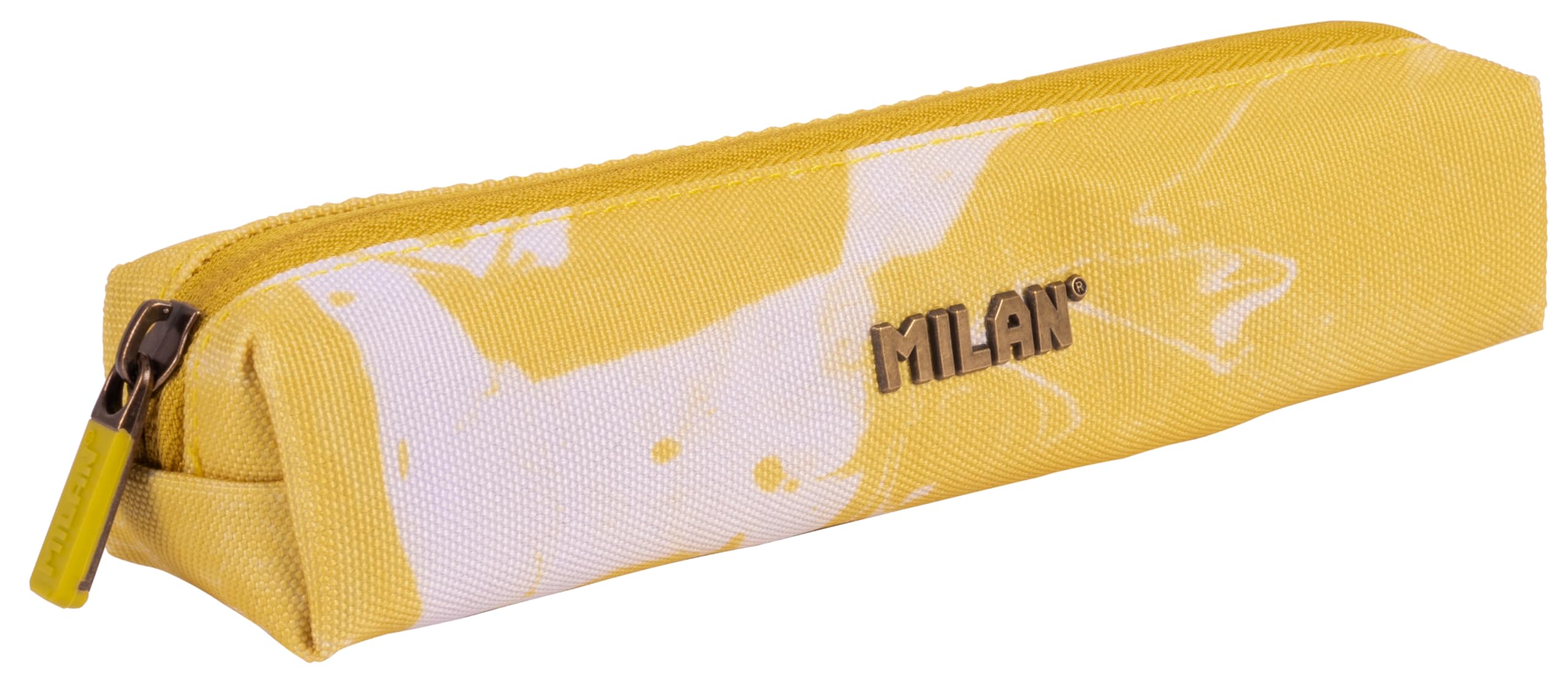 MILAN® Lava Series Mini Round Pencil Case, Yellow