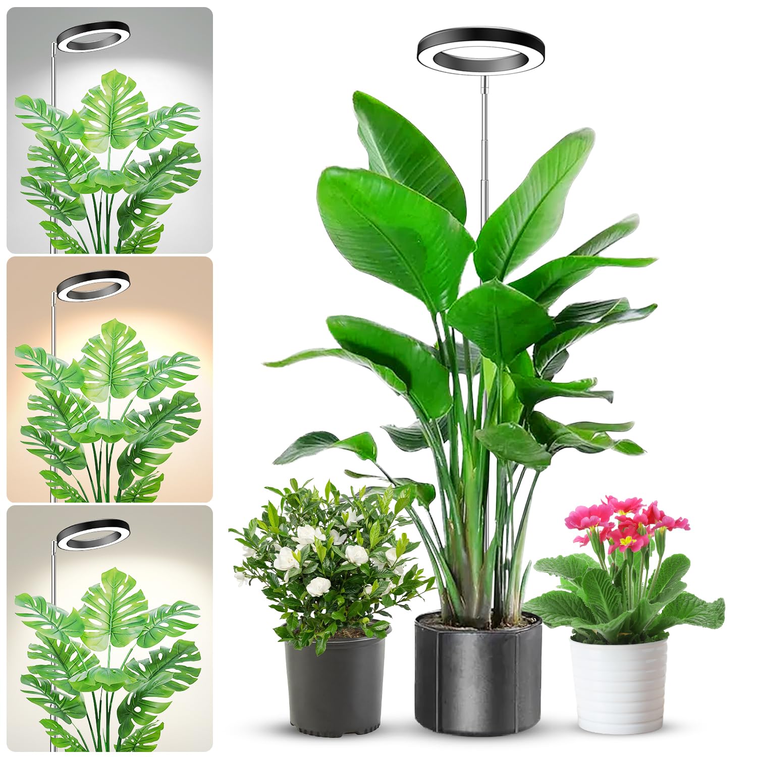 Aokrean Plant Grow Lights for Indoor Plants, 6.3in Full Spectrum 1 Pack