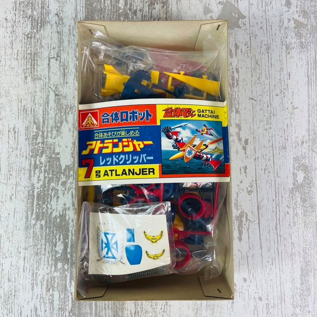 極希少品】 アオシマ合体ロボット アトランジャー 7号レッドクリッパー 極希少品】 アオシマ合体ロボット アトランジャー 7号レッドクリッパー