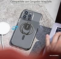 Vista 9 de Soporte de Anillo Magnético para Teléfono con Magsafe, Anillo de Dedo Ajustable Doble para Gimnasio, Agarre de Teléfono Desmontable, para iPhone