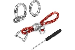 Sparkling Charm for Your Ride: Red Mini Cooper Crystal Keychain