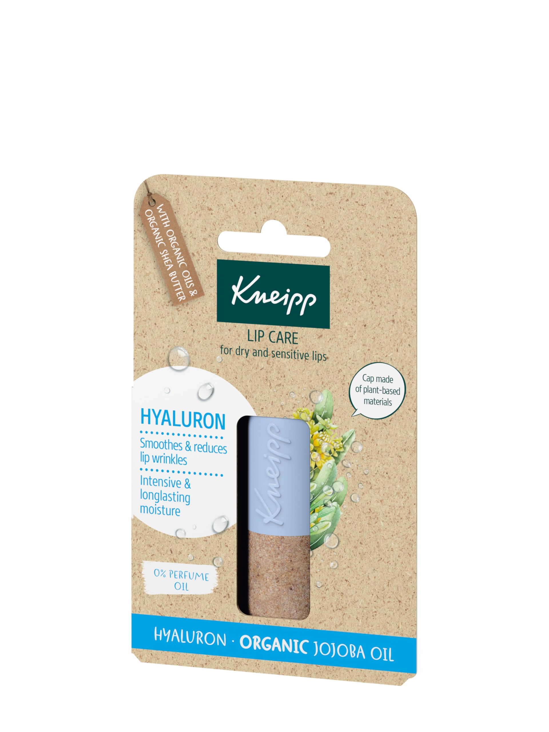 Kneipp Lip Balm with Hyaluronic Acid, Jojoba Oil and Shea Butter, Anti-Aging, Nourishes and Protects