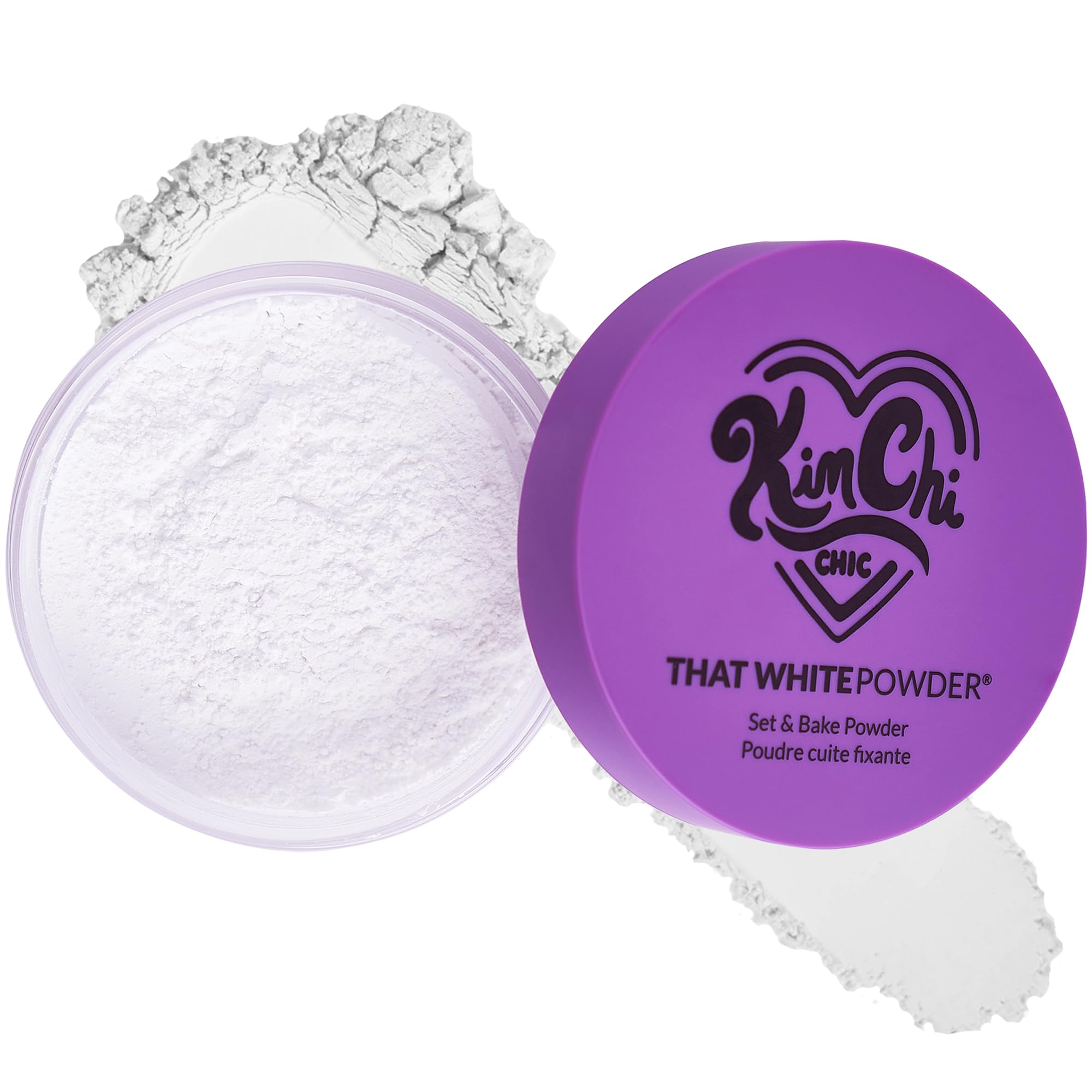 KimChi Chic Beauty That White Powder, Mattifying Makeup Setting Powder for All Skin Types