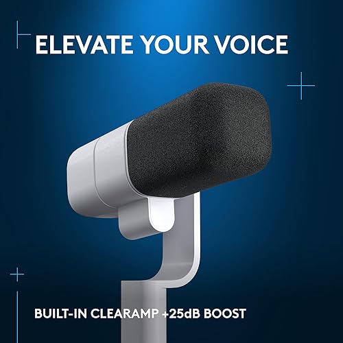 Miniatura 3 de Logitech G Yeti Studio Active Dynamic XLR - Micrófono de transmisión para juegos, preamplificador activo ClearAmp, cápsula de doble diafragma,