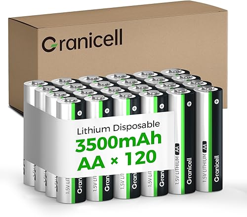 Miniatura 11 de Paquete de 24 baterías AA de litio | 1.5V para cámaras Blink, cerraduras inteligentes, alarmas y dispositivos tecnológicos | Vida útil de 10 años, a