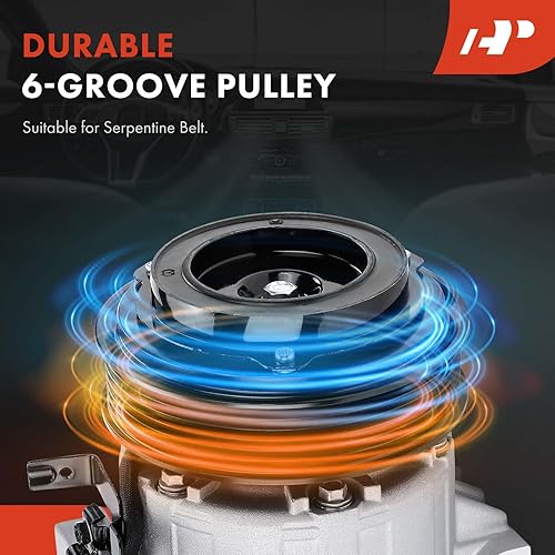 Miniatura 4 de A-Premium Reemplazo del compresor de CA para Kia Forte 2014-2018 Forte5 Hyundai Elantra Gt, sin ATC, 6PK, 115MM