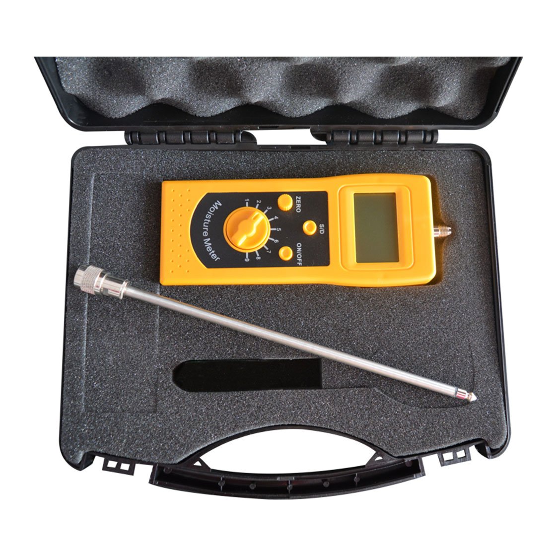 CNYSTDM300F Ceramic Raw Material Tester Meter Moisture Content Measuring for Ceramic Powder Mud Soil Sand with LCD Display Range 0 to 80 Percent