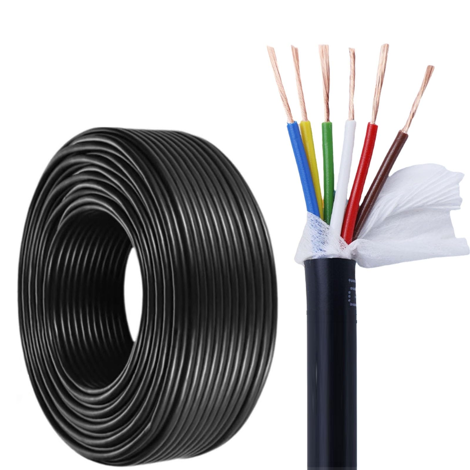 Cable de cadena blindado de 14-20 AWG altamente flexible y resistente al frío 8