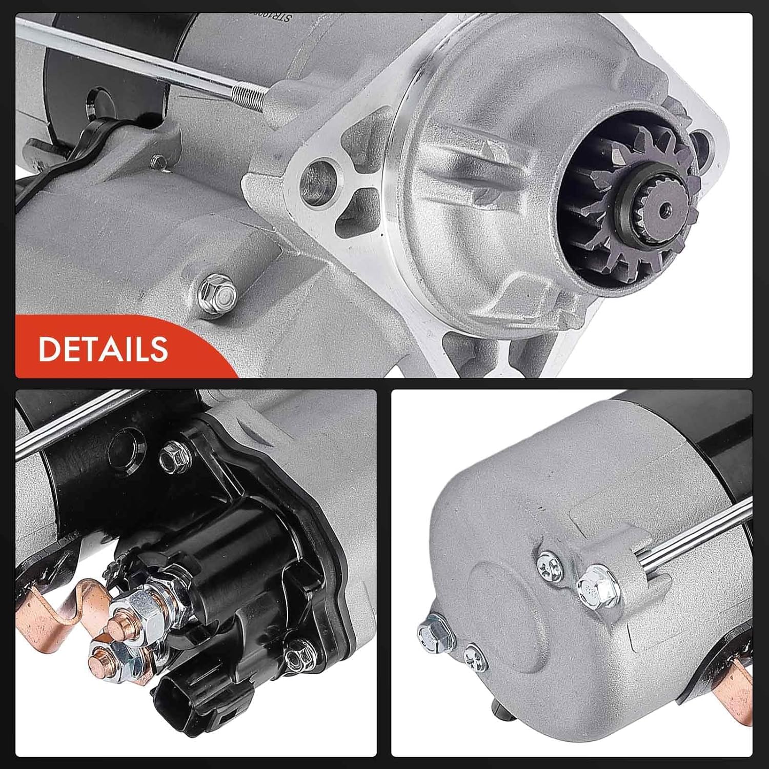 A-Premium Starter Motor Compatible with Ram 2500 2011-2019, 3500 2011-2018, 4500 2011-2018, 5500 2011-2018 & Ram 2500 3500 2007-2010, Ram 4500 5500 2008-2010, 5.9L 6.7L, 12V 3.0KW 13-Teeth Clockwise