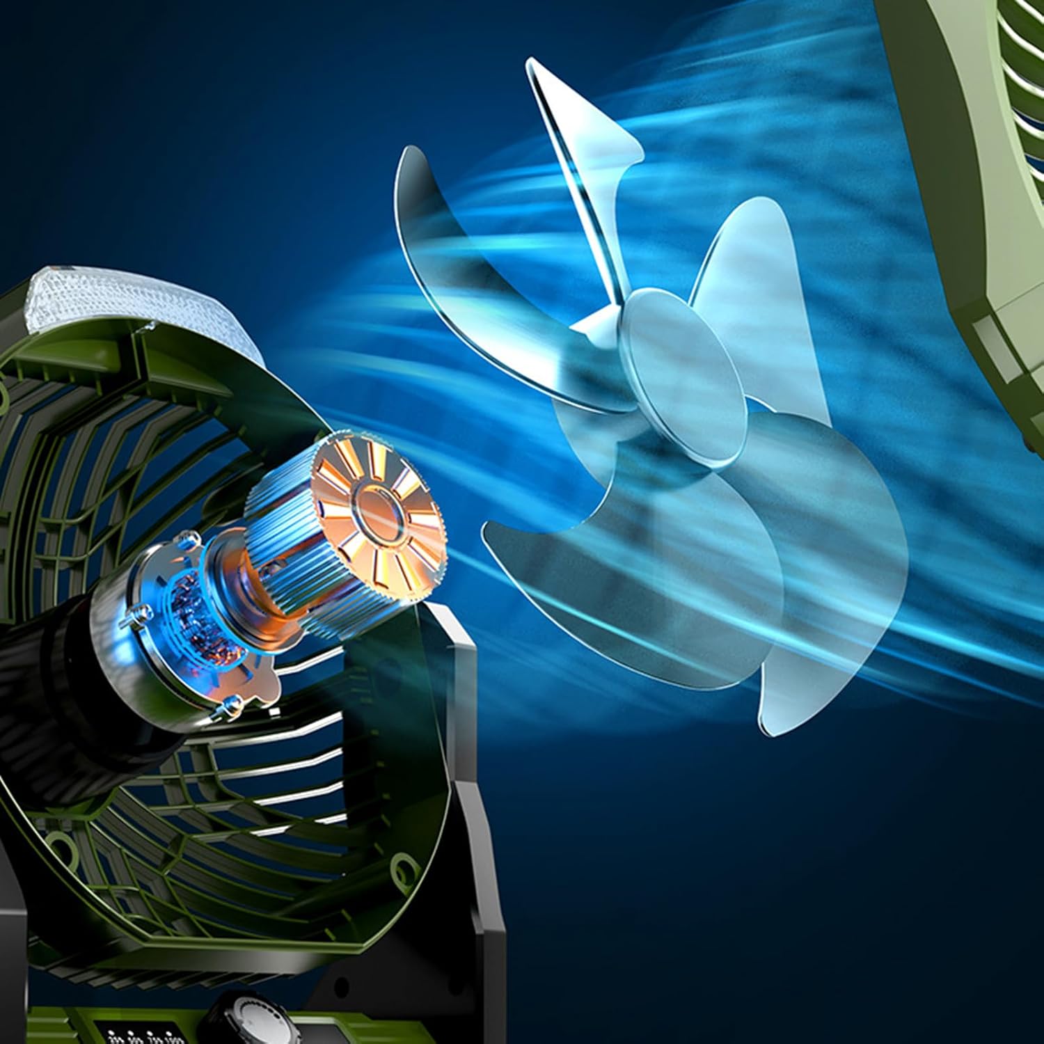 MOMOJIA USB Desk Fan Quiet Operate Tent Fan Adjustable Speed Cooling Table Fan Hangings Cooling Fan for Better Cooling