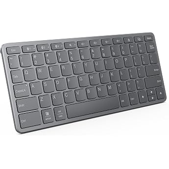 Lenovo Wireless Keyboard for Multiple Devices (Android, Windows, iPadOS - Bluetooth, USB-C, 12 Function Keys), QWERTY Spanish
