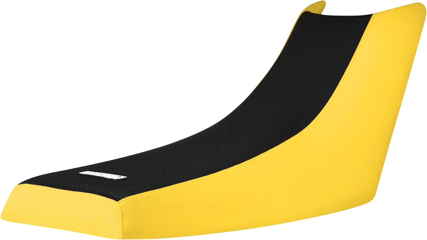Enjoy Mfg Seat Cover - Compatible with Yamaha 1986-2004 Warrior Quad ATV - Black top Standard - #111 (Yellow Sides/Black top Standard)