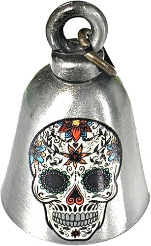 Miniatura 6 de Kustom Cycle Parts Campana protectora de motociclista de Sugar Skull "Evil Spirits". Nuestras campanas personalizadas son de ajuste universal.