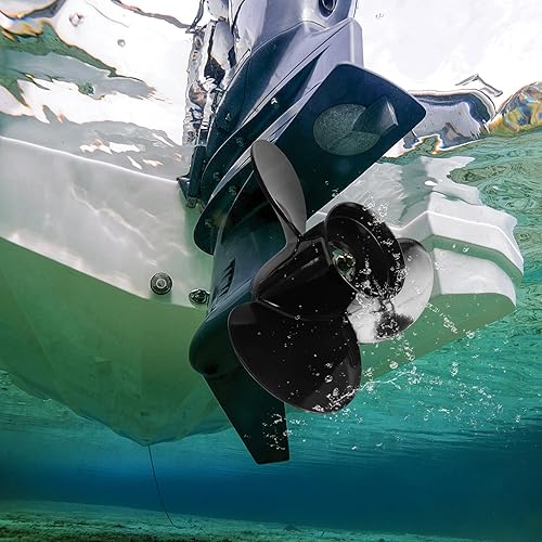 Miniatura 7 de NOVINO Hélice para barco Mercruiser Alpha OneBravo One y motores fueraborda Mercury 135-300HP 2 y 4 tiempos, hélice de aluminio para barcos 15